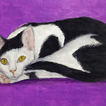 Nicolino
23 x 32 cm
Ölfarbe auf Butterbrotpapier
Oil on sandwich paper
2014