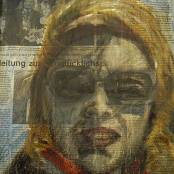Bettina
48 x 34 cm
Oil and varnish on newspaper
2007