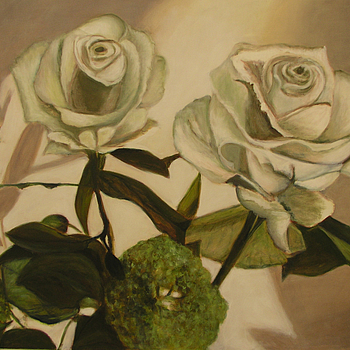 Roses
100 x 120 cm
Oil and egg tempera on canvas
2009