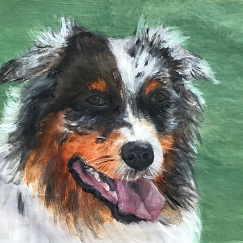 Buddy
23 x 36 cm 
Ölfarbe auf Butterbrotpapier
Oil on sandwich paper
2017