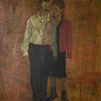 Paar
120x100 cm
Ölfarbe auf Leinwand 
2008